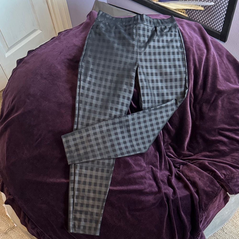 Sanctuary Checkered Gray Legging Pants